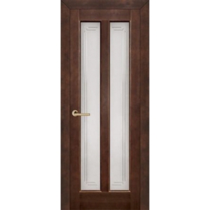 Дверь межкомнатная "М2" ПО Орех темный (тон 15%) Дверь межкомнатная "М2" ПО Орех темный (тон 15%)